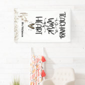 Dank je leraar, Onderwijs is een kunstwerk Spandoek (Insitu)