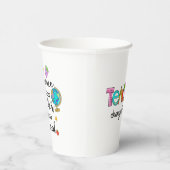 Dank je leraar papieren bekers (Rechts)