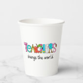 Dank je leraar papieren bekers (Voorkant)