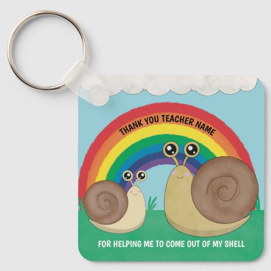 Dank je leraar sleutelhanger (Voorkant)