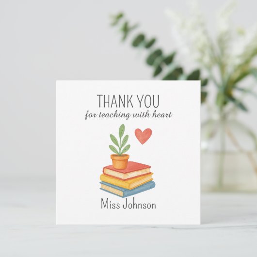 Dank je, Leraar – Van harte - Vouwkaart (Staand voorkant)