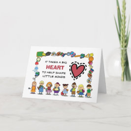 Dank je, leraar.  Wenskaart Bedankkaart