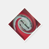 Dank je lesgeven schoolgeld Bedankt maaltijden Servet (Hoek)