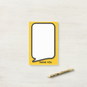 Dank Je Leuke Moderne Spraakballon Post-it® Notes (Op bureau)