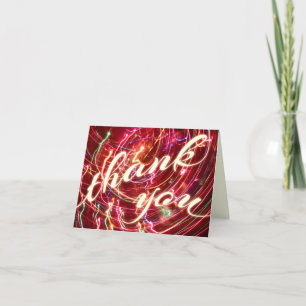 dank je licht feest ansichtkaart bedankkaart