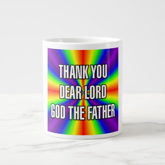 DANK JE LIEVE HEER GOD DE VADER Mok (Voorkant)