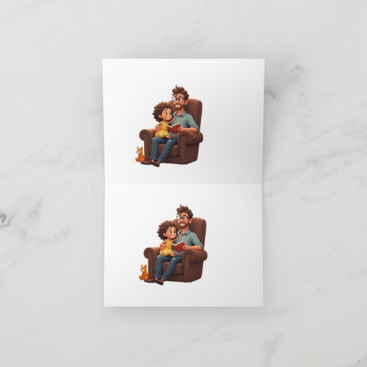 Dank je, lieve vaderdag bedankkaart (Binnen)