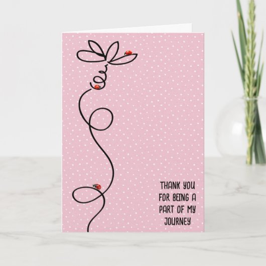 Dank je lieveheersbeestjes op Daisy Doodle Kaart (Voorkant)