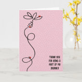 Dank je lieveheersbeestjes op Daisy Doodle Kaart (Gele Bloem)