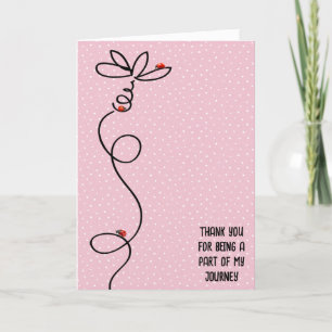 Dank je lieveheersbeestjes op Daisy Doodle Kaart