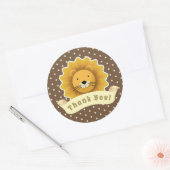 Dank je, Lion Ronde Sticker (Envelop)