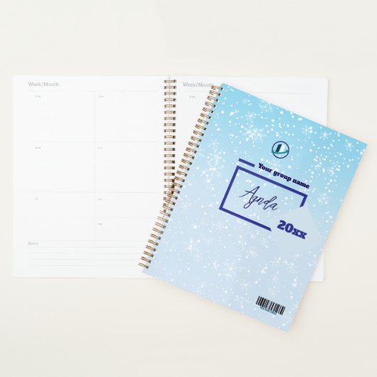 Dank je & Logo & Tekst personaliseer Planner (Display)