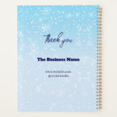 Dank je & Logo & Tekst personaliseer Planner (Achterkant)