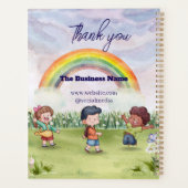 Dank je & Logo & Tekst personaliseer Planner (Achterkant)