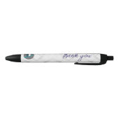 Dank je & Logo wit Zwarte Inkt Pen (Bodem)