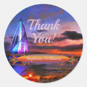 Dank je Los Muertos Pier 1182 Ronde Sticker (Voorkant)