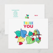 Dank je Lovebirds Briefkaart (Voorkant / Achterkant)