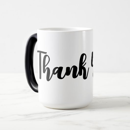 Dank je! magische mok (Voorkant links)