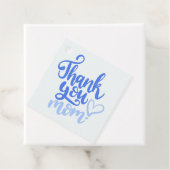 Dank je mam met hart blauw cadeau Labels (In situ)