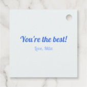 Dank je mam met hart blauw cadeau Labels (Achterkant)