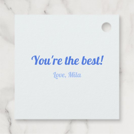 Dank je mam met hart blauw cadeau Labels (Achterkant)