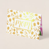 Dank je, mam. Tulp Painting Luxury Folie Kaarten (Voorkant)