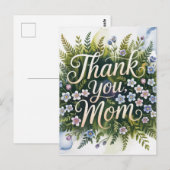 Dank je, mama briefkaart (Voorkant / Achterkant)