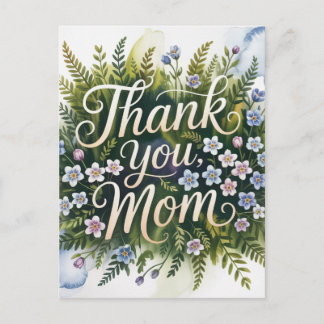 Dank je, mama briefkaart