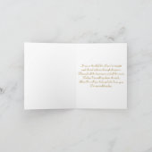 Dank je, mama, bruiloft. Witte lelietje-van-dalen. Bedankkaart (Binnen)