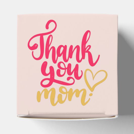 Dank je mama cadeaudoos bedankdoosjes (Bovenkant)