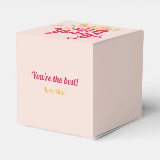 Dank je mama cadeaudoos bedankdoosjes (Achterkant)