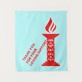 Dank je, mama en papa, voor jullie liefdevolle ste wandkleed (Voorkant)