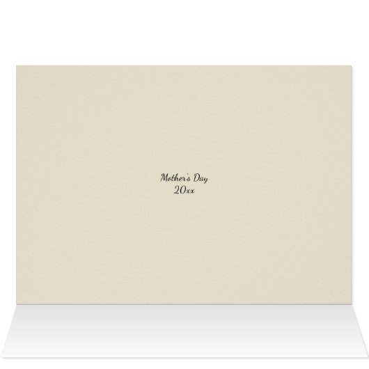 Dank je, mama Gepersonaliseerd Kaart met een lief  (Binnen Horizontaal (Boven))