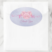 Dank je mama ovale sticker (Tas)