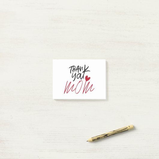 Dank je mama post-it® notes (Op bureau)