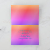 Dank je mama Rainbow Orchid Flower Moederdag Kaart (Binnen)