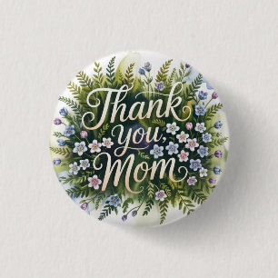Dank je, mama ronde button 3,2 cm