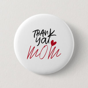 Dank je mama ronde button 5,7 cm