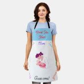 Dank je mama schort (Gedragen)