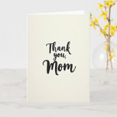 Dank je, mama script art card kaart (Gele Bloem)
