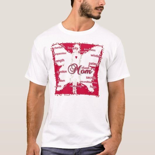 Dank je mama t-shirt (Voorkant)