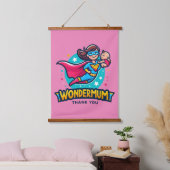 Dank je, mama! T-Shirt Hangend Wandkleed (Slaapkamer)