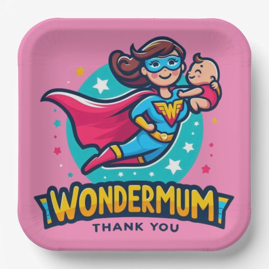 Dank je, mama! T-Shirt Papieren Bordje (Voorkant)