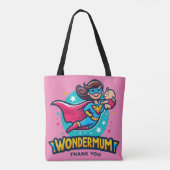 Dank je, mama! T-Shirt Tote Bag (Achterkant)