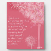 Dank je mama Trees Plaque Fotoplaat (Voorkant)