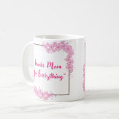 "Dank je, mama, voor alles" cadeaumok Koffiemok (Voorkant links)