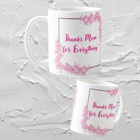 "Dank je, mama, voor alles" cadeaumok Koffiemok
