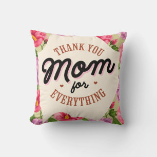 Dank je mama voor alles wat Moederdag begroet word Kussen