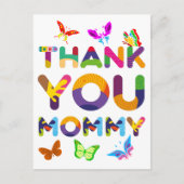 Dank je, mammie, Kleurrijk Briefkaart (Voorkant)