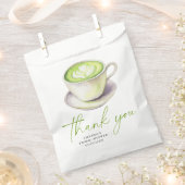 Dank je Matcha Thee Bruidsfeest  Bedankzakje (Geknipt)